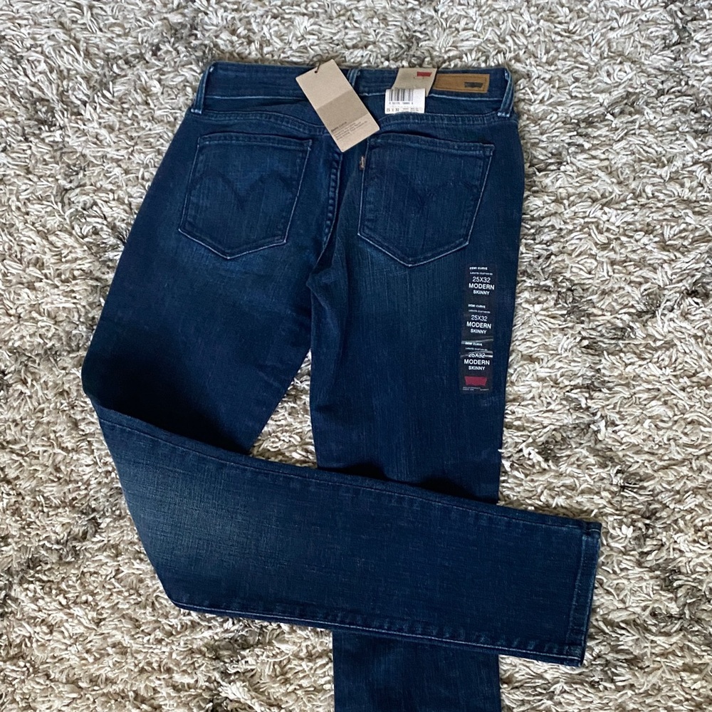 Levi's Women Jeans Slim Straight Dark Blue